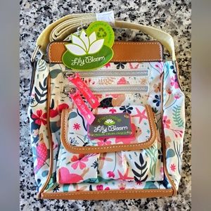 Lily Bloom Jamie Sea Garden print handbag